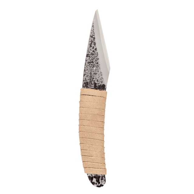 Curved Kiridashi - Leather-wrapped Handle - Marking Knives - Japanese Tools Australia