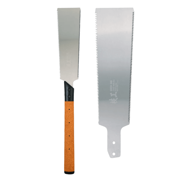 Gikoh Ryoba Saw 240mm with Cork Handle Plus Replacement Blade - Ryoba Saws - Japanese Tools Australia