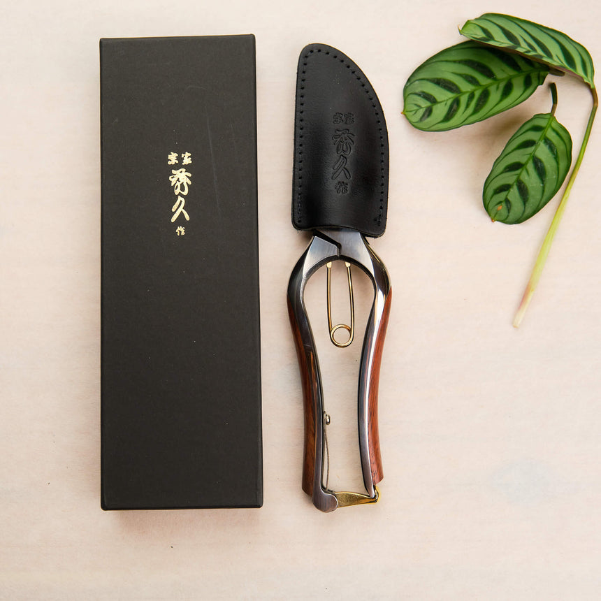 Handmade Japanese Secateurs - Bubinga Handle - Secateurs - Japanese Tools Australia