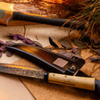 Handmade Outdoor Knife with Leather Sheath - Camping & Outdoors - Japanese Tools Australia