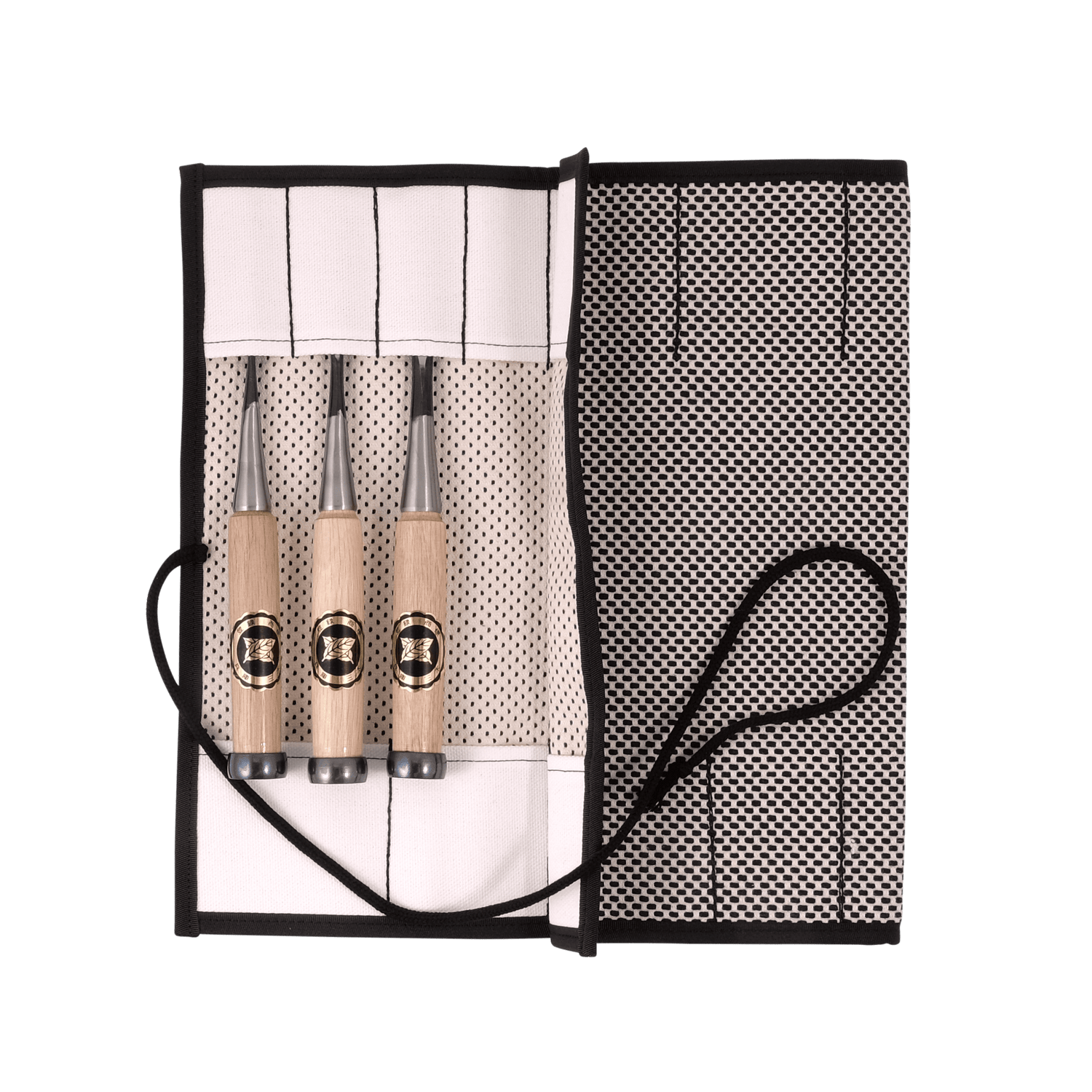 Heavy Cotton Chisel Roll - Kuro (Black) - 10pkt - Chisel Accessories - Japanese Tools Australia