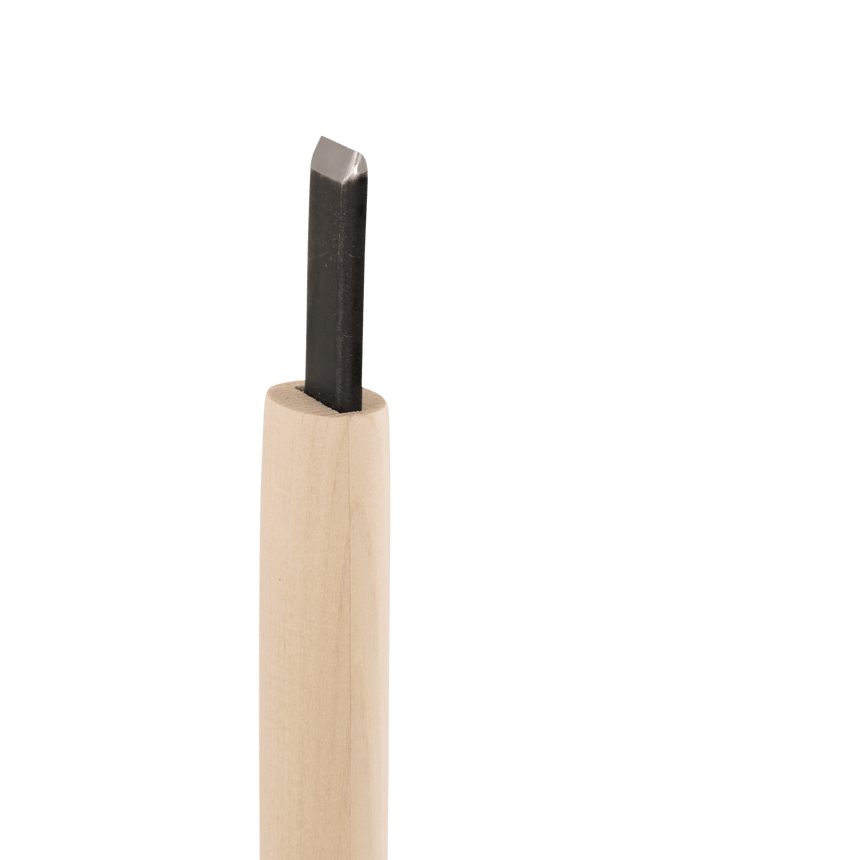Heriagari Shallow-Sided Box Gouge - 12mm, Aogami - Gouges - Japanese Tools Australia