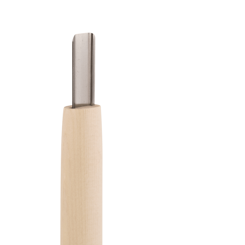 Heriagari Shallow-Sided Box Gouge - 12mm, Aogami - Gouges - Japanese Tools Australia