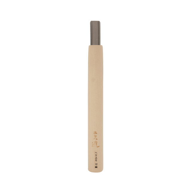 Heriagari Shallow-Sided Box Gouge - 12mm, Aogami - Gouges - Japanese Tools Australia