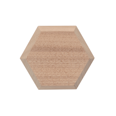 Hexagonal Walnut Carving Blank - Carving Projects & Kits - Japanese Tools Australia