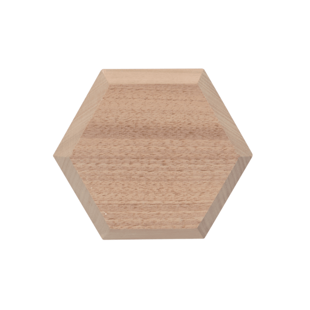 Hexagonal Walnut Carving Blank - Carving Projects & Kits - Japanese Tools Australia