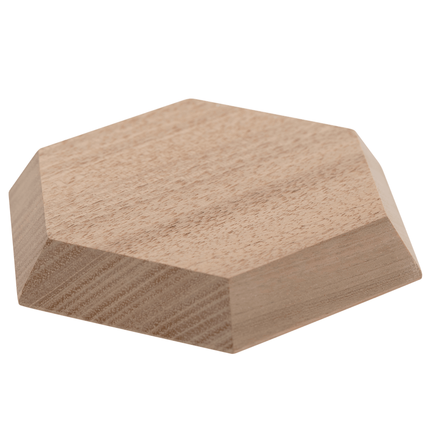 Hexagonal Walnut Carving Blank - Carving Projects & Kits - Japanese Tools Australia
