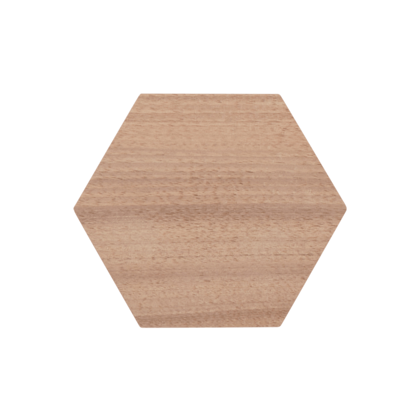 Hexagonal Walnut Carving Blank - Carving Projects & Kits - Japanese Tools Australia