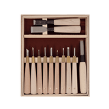 HSS Woodblock Print Chisel Set - 12 Piece - Carving Sets - Japanese Tools Australia