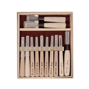 HSS Woodblock Print Chisel Set - 12 Piece - Carving Sets - Japanese Tools Australia