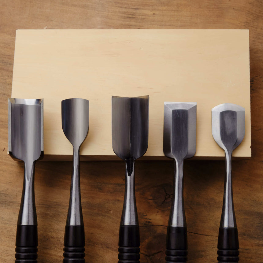 Japanese Ice Carving Chisels Set - One Only - Carving Sets - Japanese Tools Australia