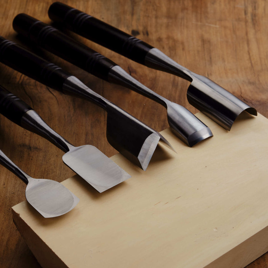 Japanese Ice Carving Chisels Set - One Only - Carving Sets - Japanese Tools Australia