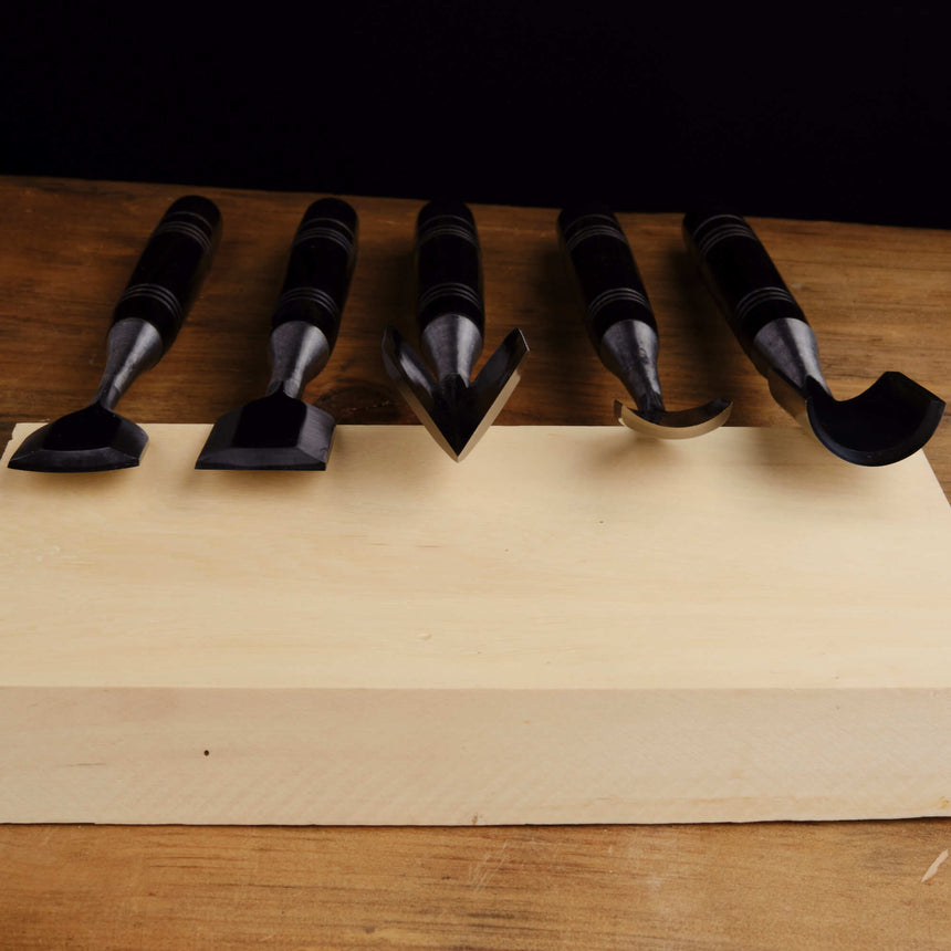 Japanese Ice Carving Chisels Set - One Only - Carving Sets - Japanese Tools Australia