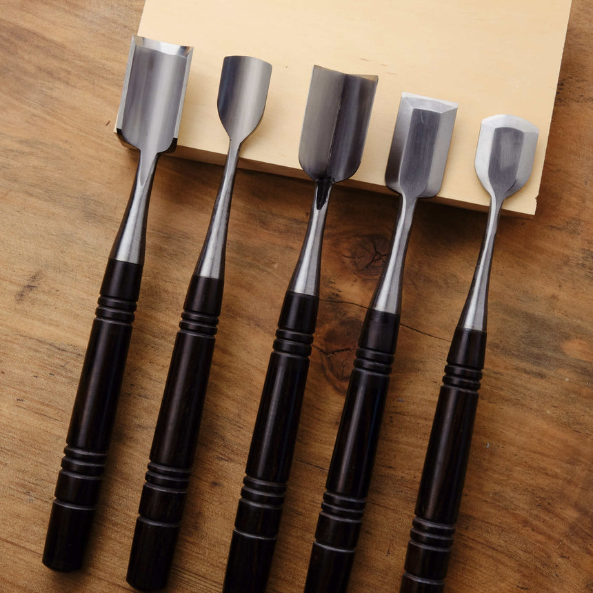 Japanese Ice Carving Chisels Set - One Only - Carving Sets - Japanese Tools Australia
