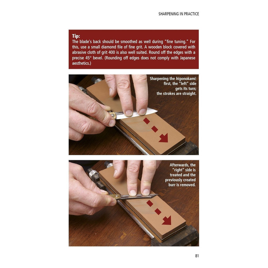 Japanese Knife Sharpening: With Traditional Waterstones - Books - Japanese Tools Australia