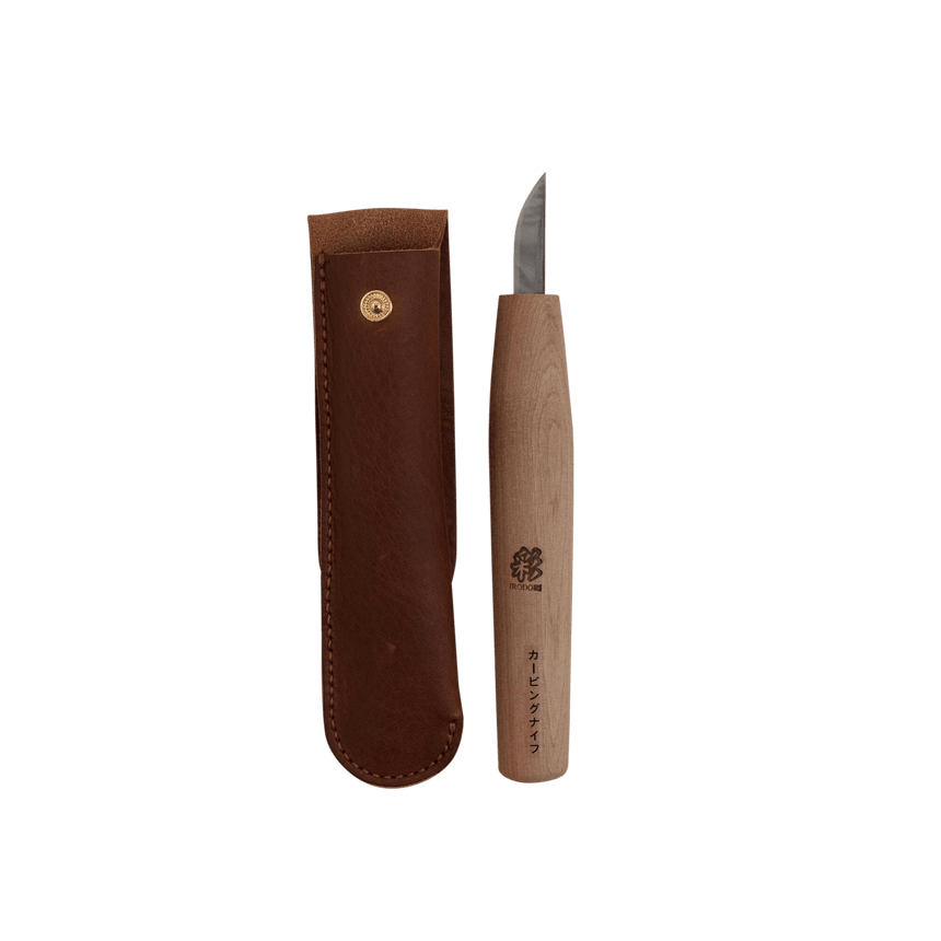 Japanese Whittling Knife with Leather case - Carving Knives - Japanese Tools Australia