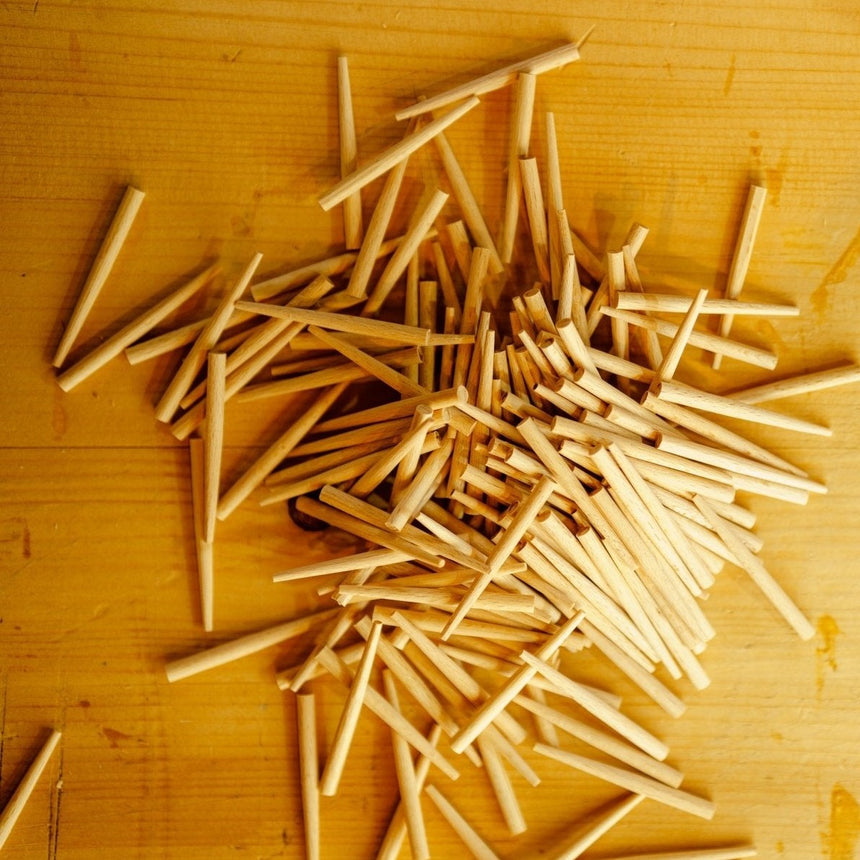 Japanese Wooden Nails - size Middle 180 pcs - Wooden Nails - Japanese Tools Australia
