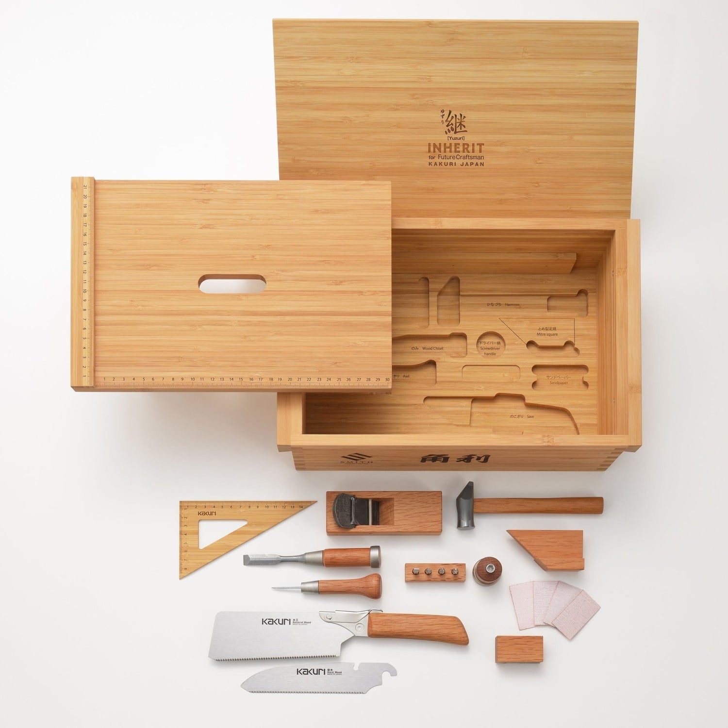 KAKURI Woodworking Tool Set for Junior [Yuzuri] - Tool Sets - Japanese Tools Australia
