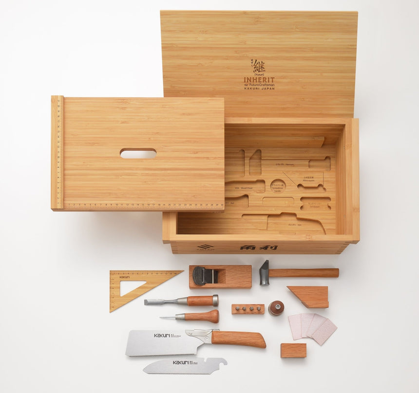 KAKURI Woodworking Tool Set for Junior [Yuzuri] - Tool Sets - Japanese Tools Australia