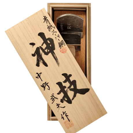 Kamiwaza Kanna (Aogami Super) - 65mm in Paulownia Box - Smoothing Planes - Japanese Tools Australia