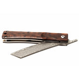 Traditional Japanese Damascus Folding Pocket Knife - Japanese Tools Australia
