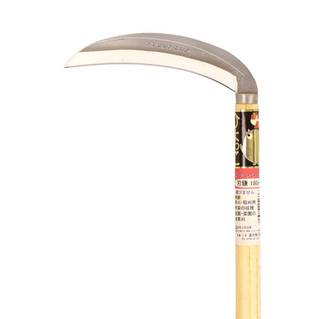 Large Grass Sickle (Stainless Steel) - Sickles - Japanese Tools Australia