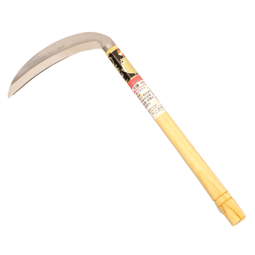Large Grass Sickle (Stainless Steel) - Sickles - Japanese Tools Australia
