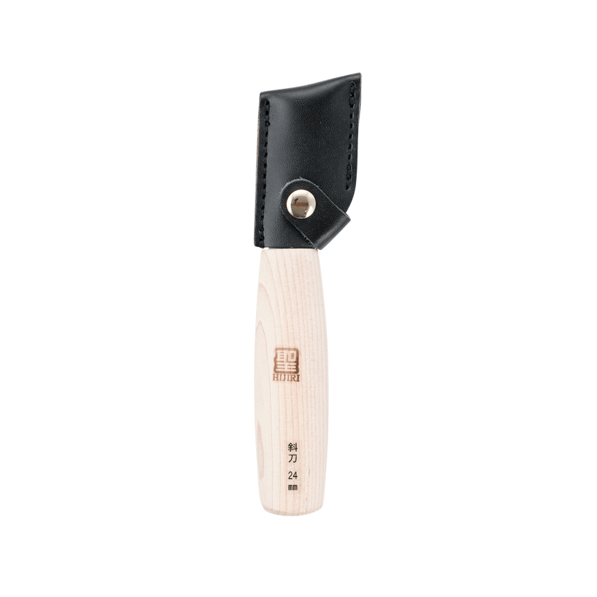 Leather Knife - 24mm Skewed - Syamaru - Leather Working - Japanese Tools Australia