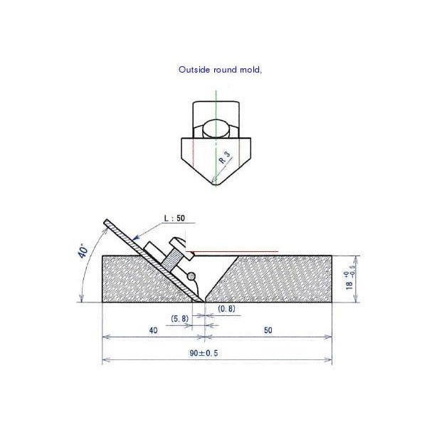 Mini Ebony Plane No9 Outside Round R3 - Specialty Planes - Japanese Tools Australia