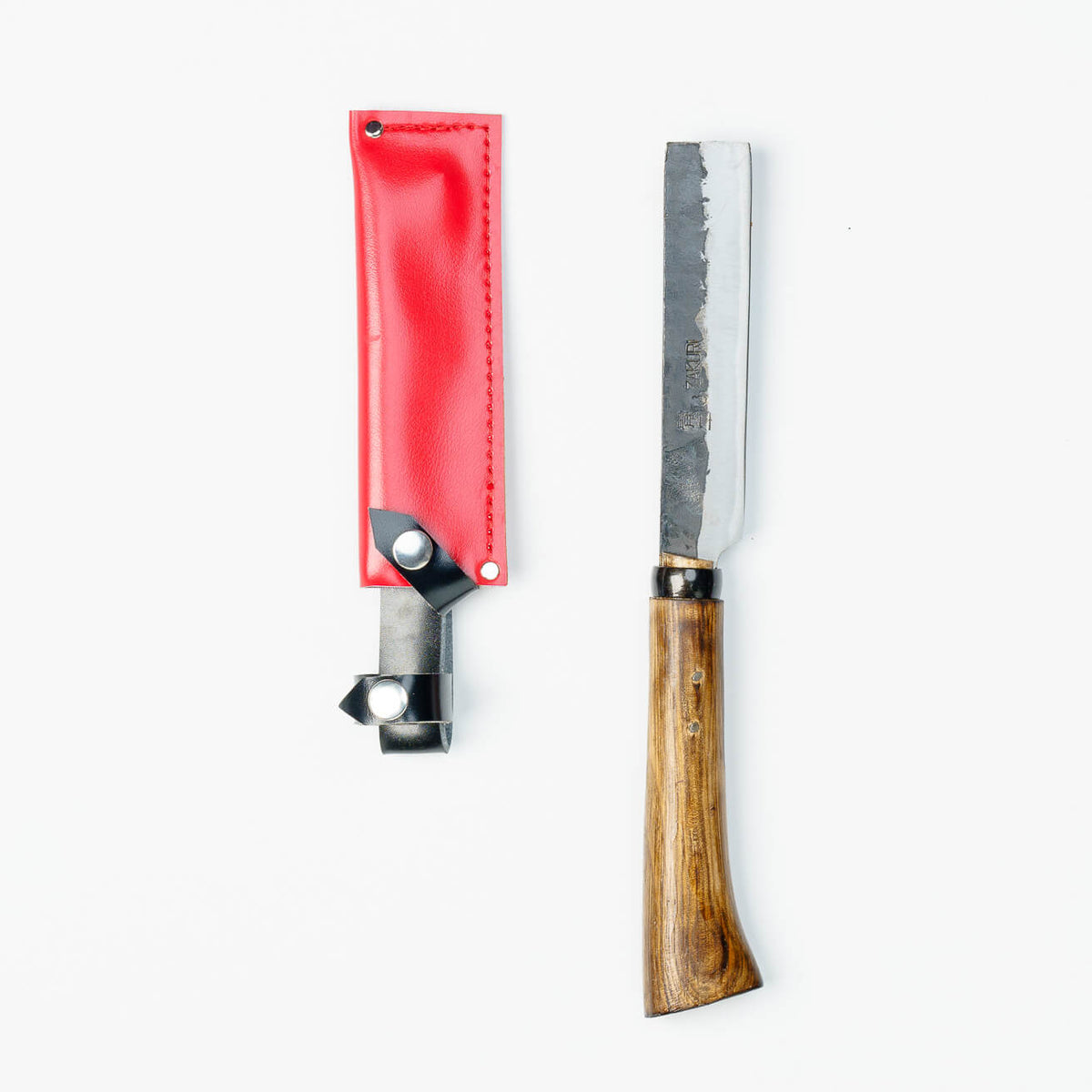 Straight Bamboo Hatchet with Burnt Oak Handle Japanese Tools Australia