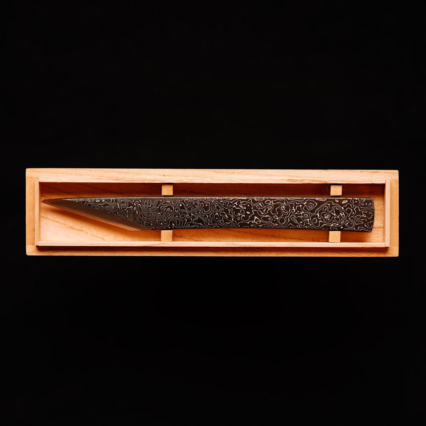 Mokume Damascus Kiridashi by Tasai-san - Marking Knives - Japanese Tools Australia