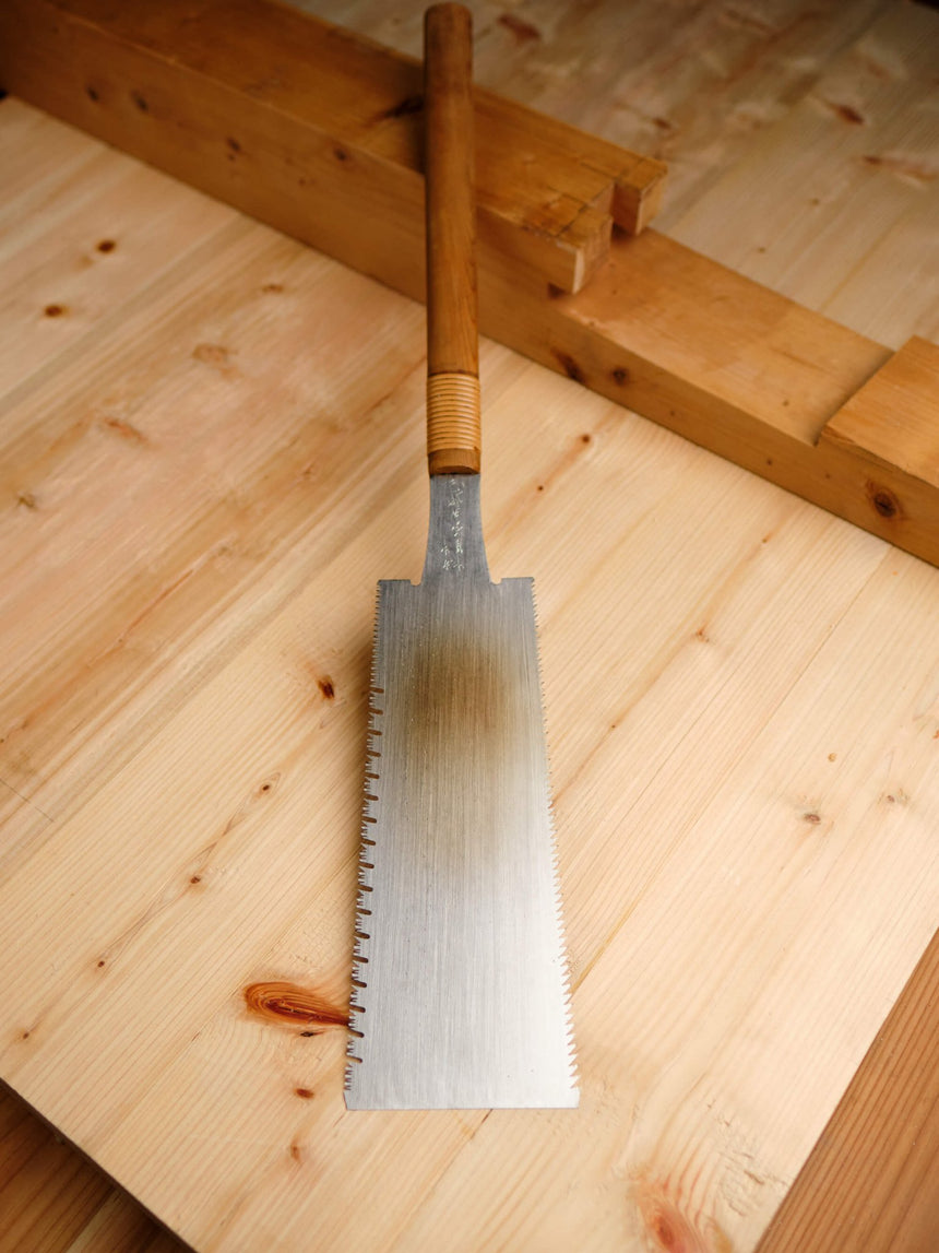 Nagakatsu Ryoba Saw - 240mm, Cedar Handle - Ryoba Saws - Japanese Tools Australia