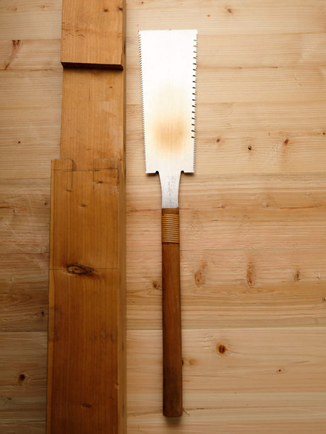 Nagakatsu Ryoba Saw - 240mm, Cedar Handle - Ryoba Saws - Japanese Tools Australia