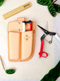 Okatsune Double leather holster for pruner and snips - Garden Accessories - Japanese Tools Australia