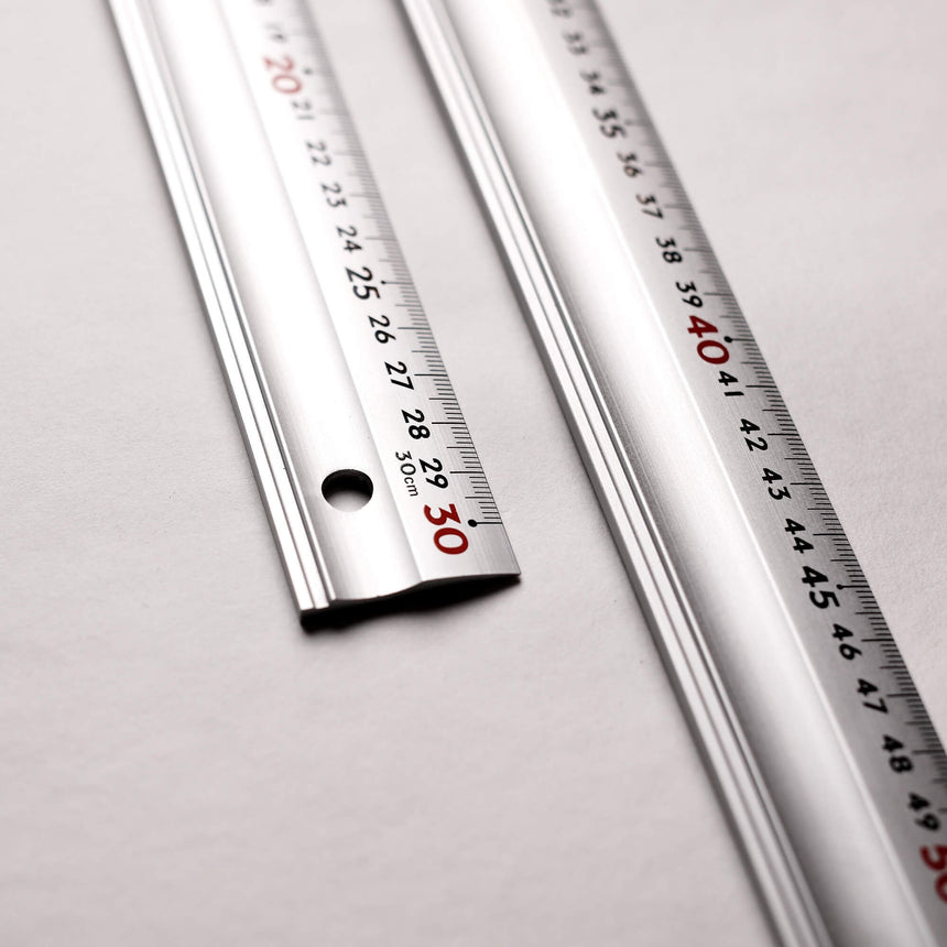 Premium Drafting Aluminium Ruler - 30 cm - Rulers - Japanese Tools Australia