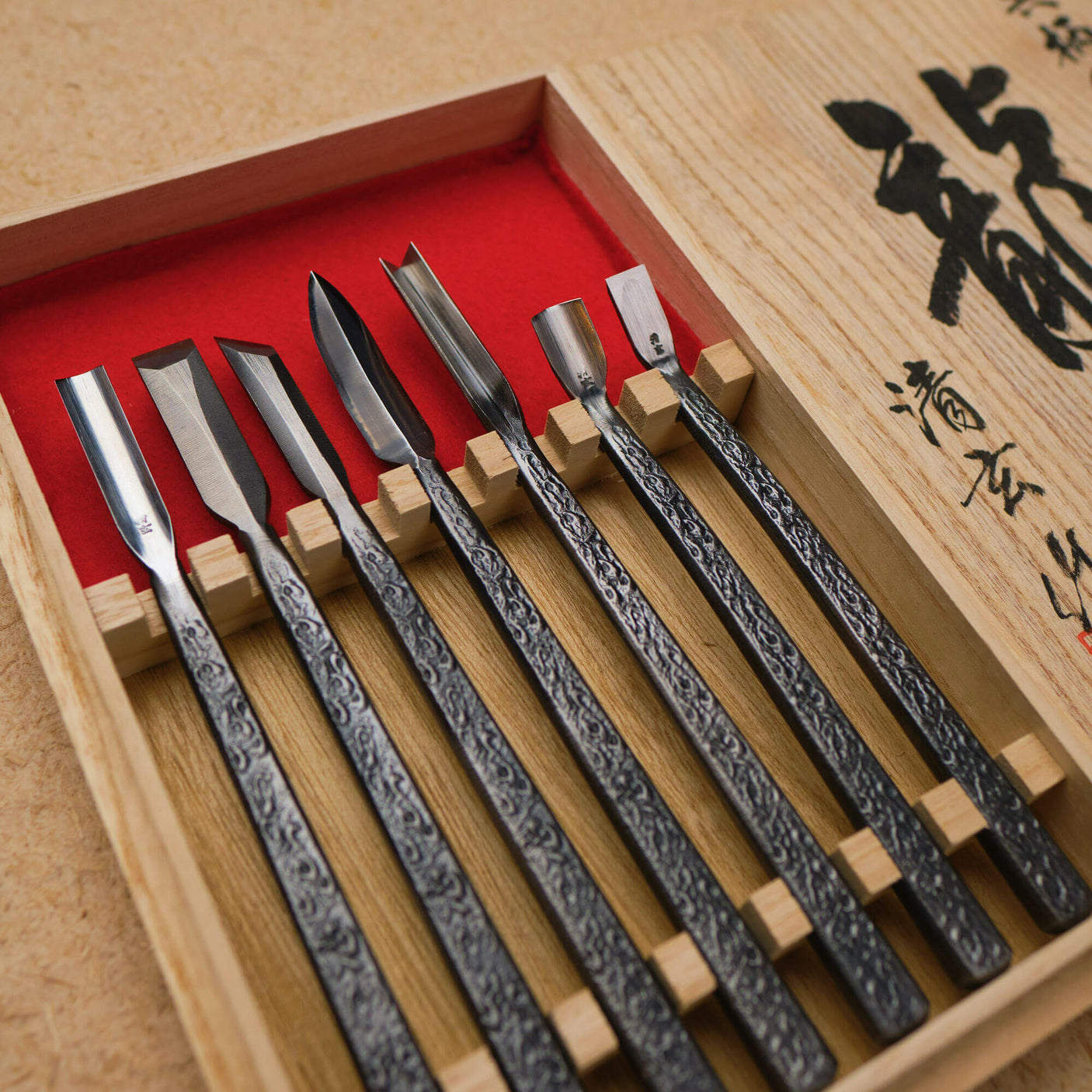 Ryu Carving Set - 7pcs - Carving Sets - Japanese Tools Australia