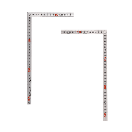 Sashigane - 30cm x 15cm - Traditional Profile, Centimetre Markings Only - Japanese Squares - Japanese Tools Australia
