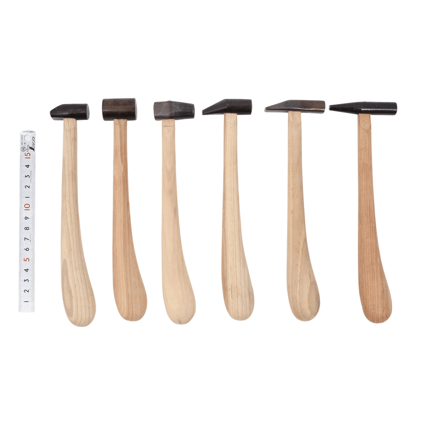 Set of hand forged mini hammers - 6 pcs - Hammers - Japanese Tools Australia
