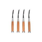 Slight Bent Gouges by Kawasei - Gouges - Japanese Tools Australia