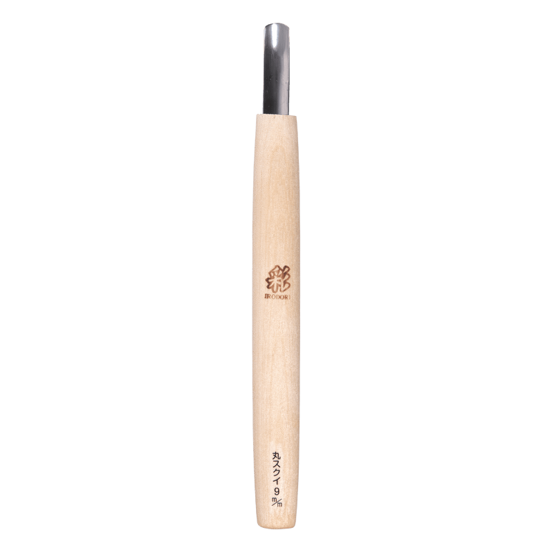 Spoon Bowl Chisel - Bent 9mm U-Gouge - Gouges - Japanese Tools Australia