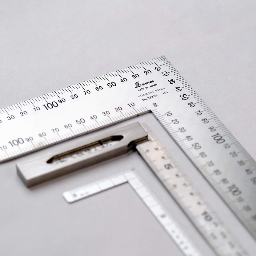 Stainless Steel Rafter Square - 60x40cm - Western Squares - Japanese Tools Australia