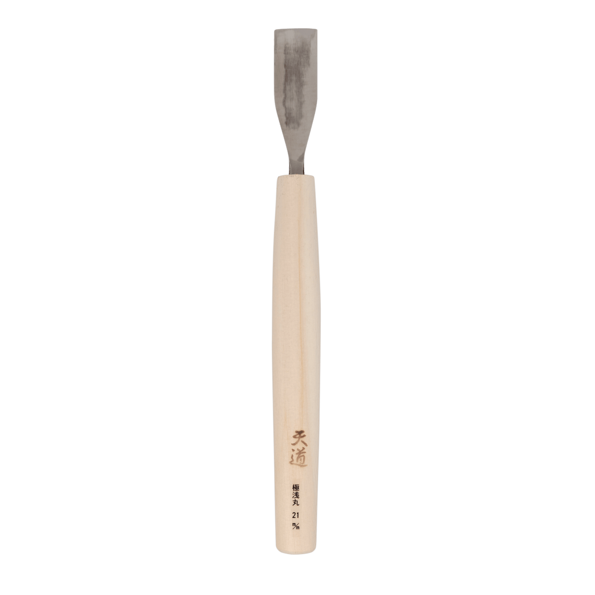 Super-Shallow U-Gouge - HSS, 21mm - Gouges - Japanese Tools Australia