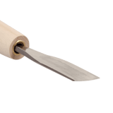 Super-Shallow U-Gouge - HSS, 21mm - Gouges - Japanese Tools Australia