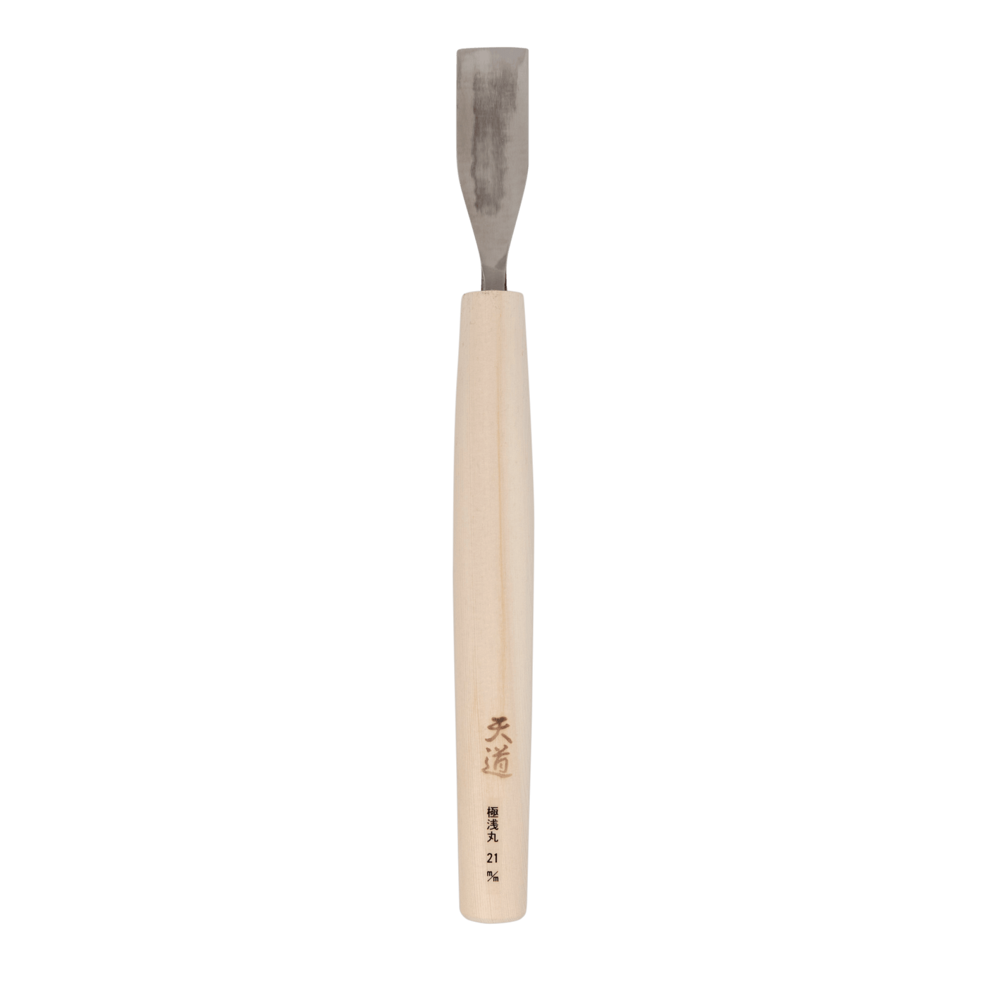 Super-Shallow U-Gouge - HSS, 21mm - Gouges - Japanese Tools Australia