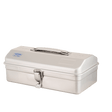 TOYO Camber-top Toolbox Y-280 SV (Silver) - Tool Bags Boxes and Rolls - Japanese Tools Australia