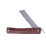 Traditional Japanese Damascus Folding Pocket Knife - Snakewood Handle - Pocket Knives - Japanese Tools Australia