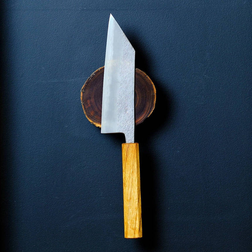 Tsubaki Hocho - 165mm, Aogami #2, Tsuchime Finish - Kitchen Knives - Japanese Tools Australia