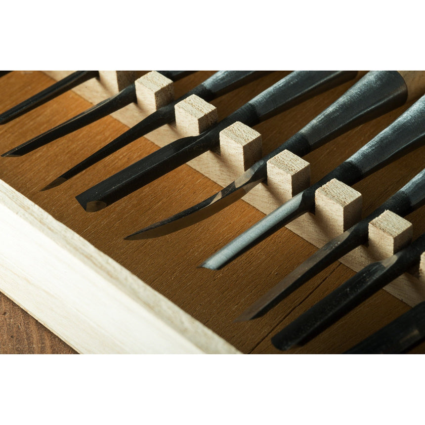 Tsurugi Carving Set, 15 pcs - Carving Sets - Japanese Tools Australia