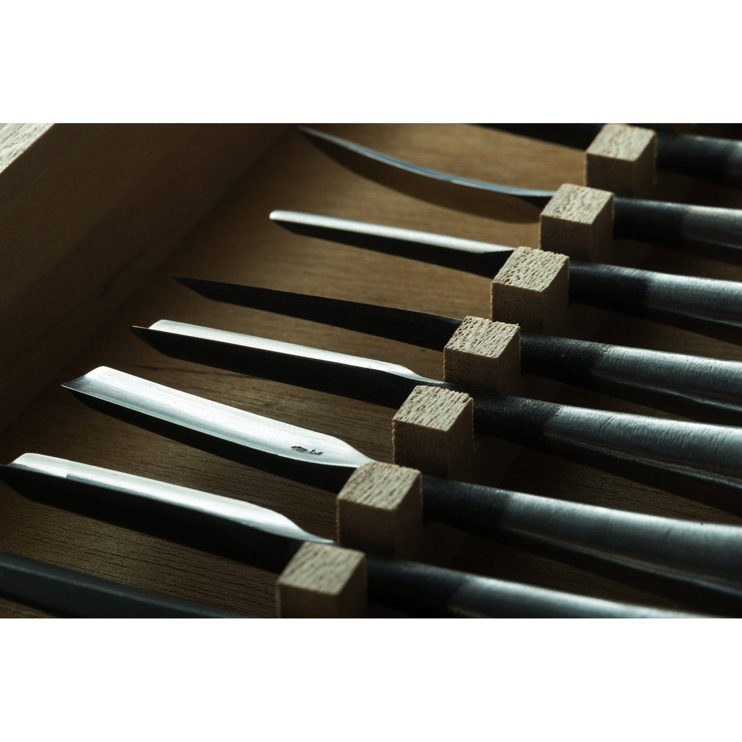 Tsurugi Carving Set, 15 pcs - Carving Sets - Japanese Tools Australia
