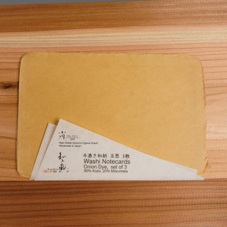 Washi Cards - Onion Dyed - Washi - Japanese Tools Australia